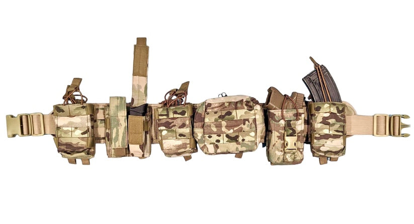Warbelt Multicam with 6 Pouches